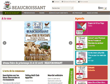 Tablet Screenshot of beaucroissant.com